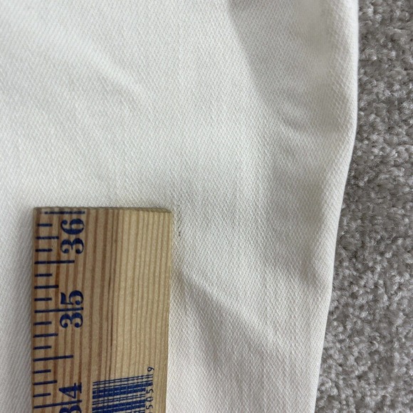 Free People NWT Cream Penny Pull On Wide Leg Jeans Womens 27 Mid Rise Stretch - Picture 6 of 11